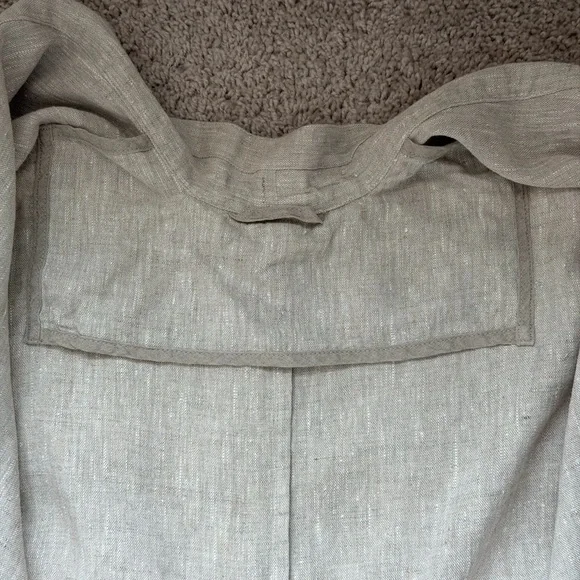 SEПSEI Heavy Linen Oversized Cabincore Rustic Maxi Kimono/Robe-Made in Italy